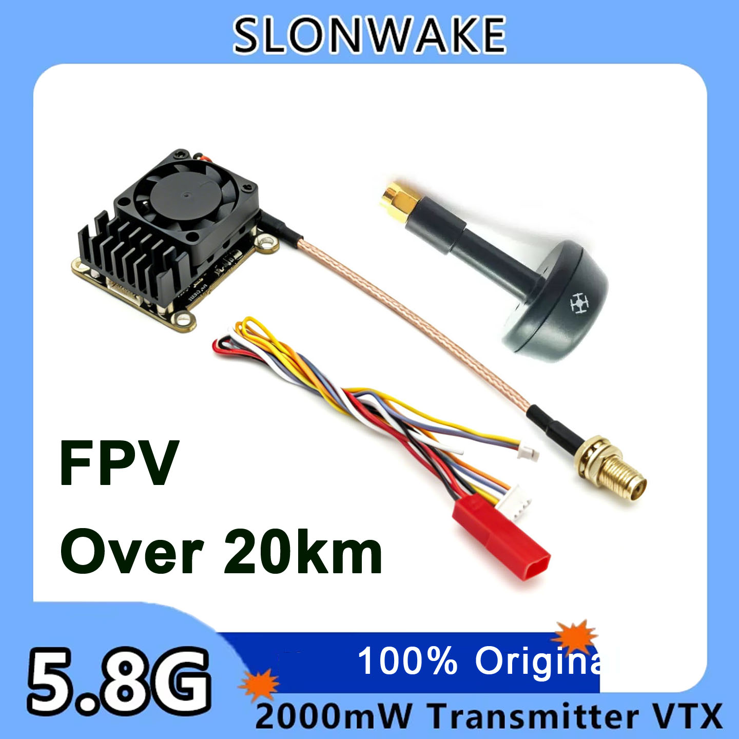 Nieuwe upgrade 5.8Ghz 2W verst - Drone Transmitter recensie en prijs